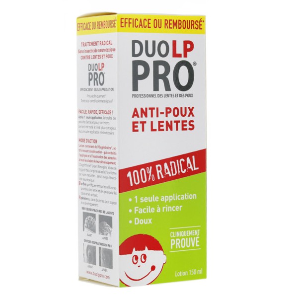 Lotion Anti Poux Duo Lp Pro Traitement Cheveux Et Cuir Chevelu