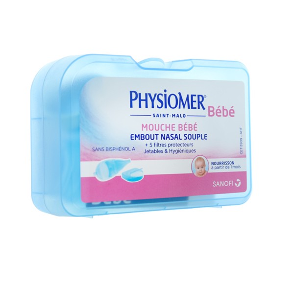 Physiomer - Mouche bébé : hygiene nasal du nourrisson - Embout souple