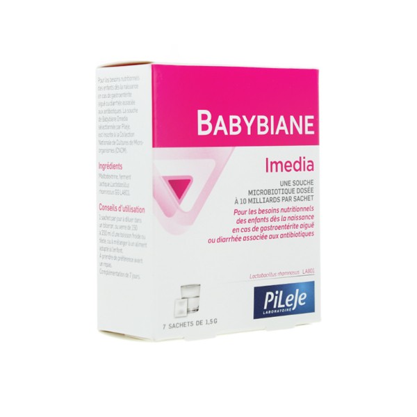 Pileje Babybiane Imedia 7 Sachets Diarrhees Bebe Flore Intestinale