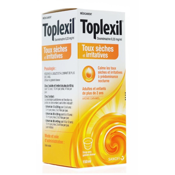 Toplexil : sirop contre les toux sèches et d'irritation