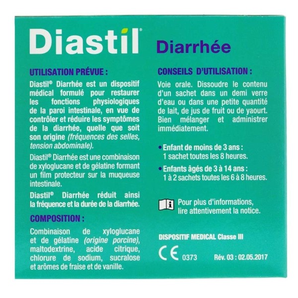 Diastil Diarrhee 10 Sachets Reduit Les Selles Liquides