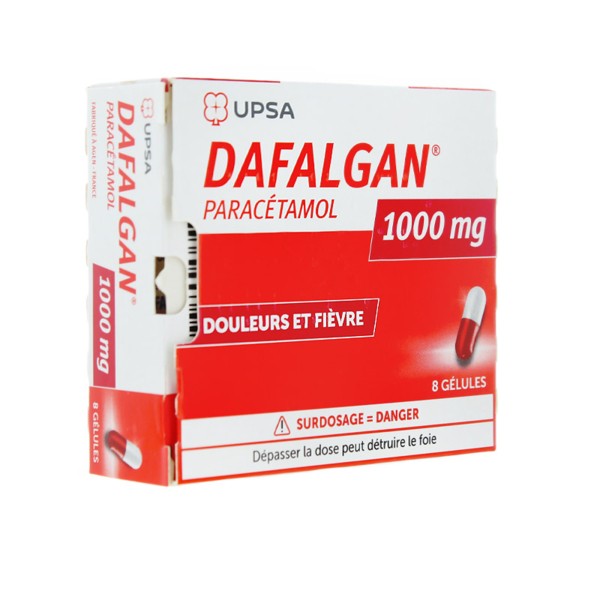 Dafalgan 1000 Mg 8 Gelules Paracetamol Douleurs Et Fievre