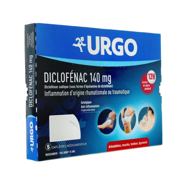 Urgo patch anti inflammatoire Diclofénac 140 mg - Douleurs articulaires
