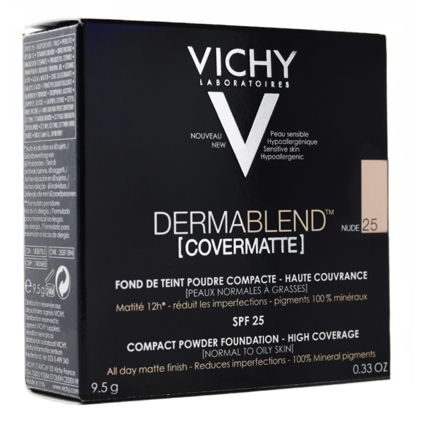 Vichy Dermablend Fond De Teint Poudre Compacte Peaux Grasses