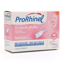 Prorhinel Embout Nasal Jetable Pour Mouche Bebe Nez Bouche