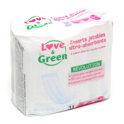 Lingettes Toilettes hypoallergéniques 0% Love and Green sans parfum
