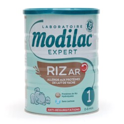 Modilac Expert Riz Ar 1lait Infantile Sans Lactose Epaissi Allergie