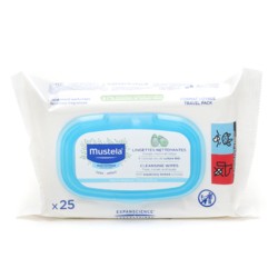 Lingette Nettoyante Mustela Peau Normale Toilette De Bebe