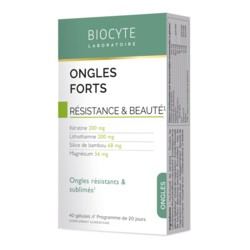 Biocyte Ongles forts kératine complément alimentaire