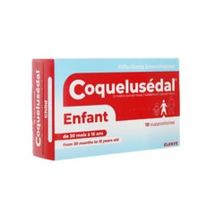 Coquelusedal Enfants Boite De 10 Suppositoires Contre La Toux